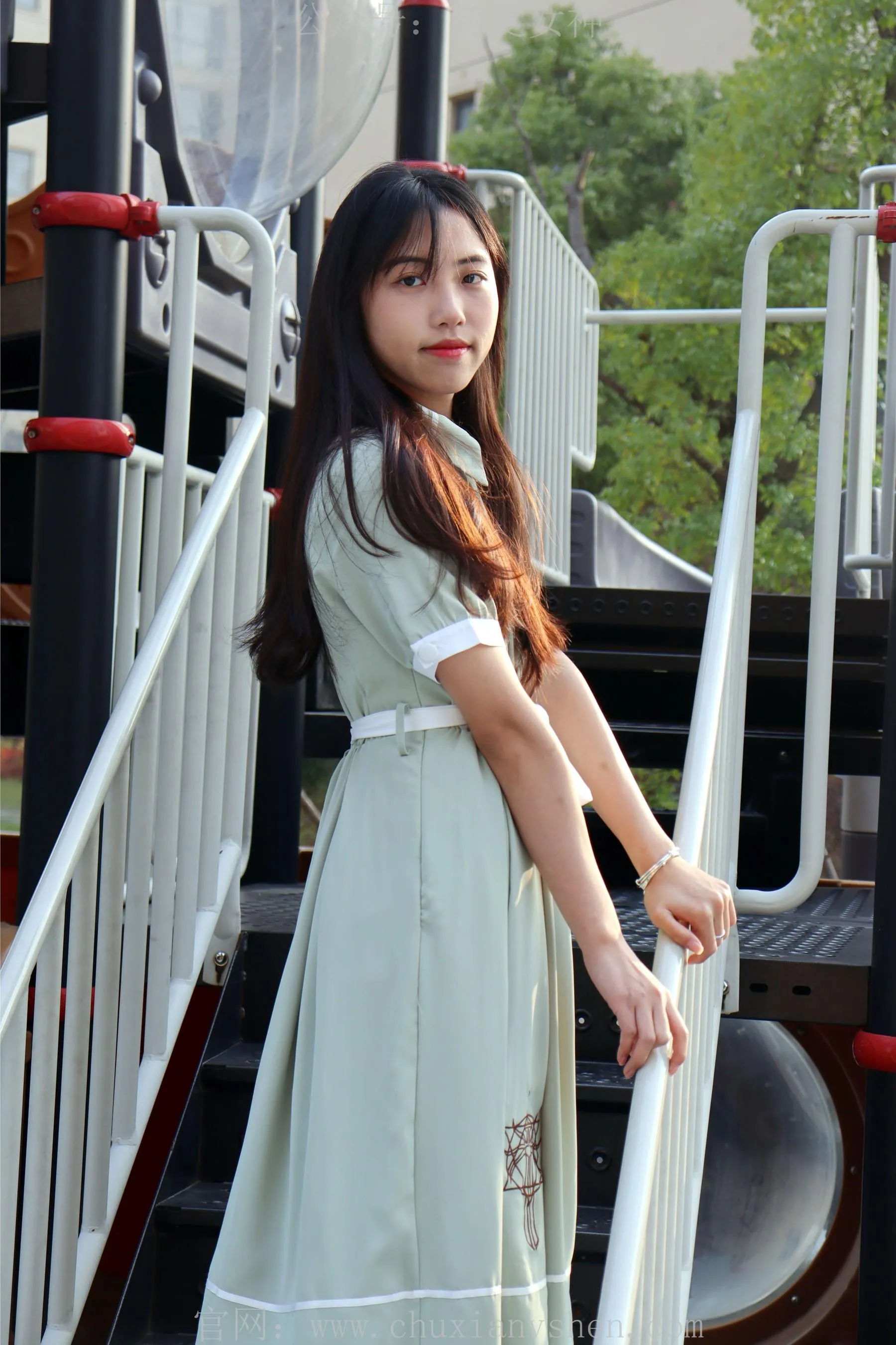 初夏女神 NO.002 雪糕 法式复古连衣裙搭36码白皮鞋 [102P]插图4